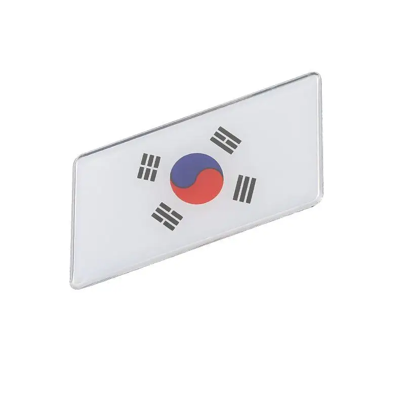 

Rectangular Styling South Korea National Emblem Flags Car Stickers 63X30mm