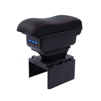 

For Fiat Albea Bravo Doblo Linea Marea Stilo Strada car armrest storage box center console leather cup holder car styling decor