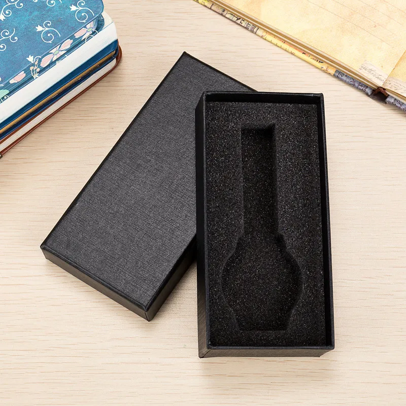 

2019 New Rectangular Paper Jewelry Watch Storage Box Elegant Wrist Watch Case Present Gift Box Display Organizer