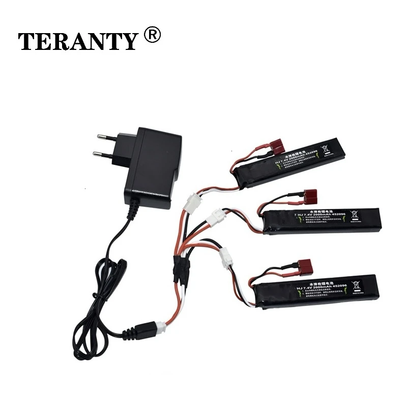 

Upgrade 35C Max 50C 2S 2200mAh 7.4V Water gun Lipo Battery + Charger Mini Airsoft gun RC Quadcopters Cars Boats Toys Guns 452096