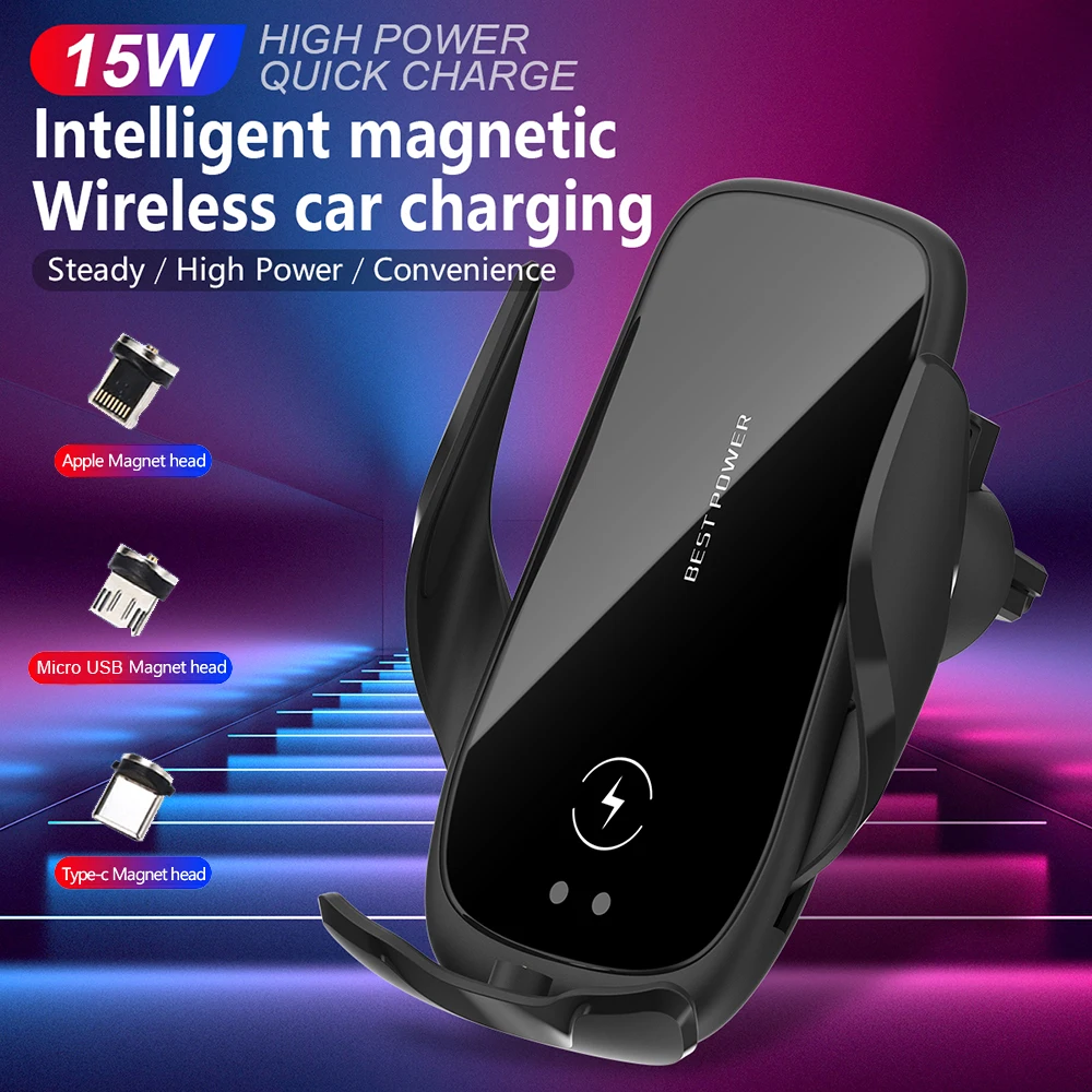 mobile stand for home Qi Wireless Phone Charger S5 Automatic Clamping Fast Charging Phone Holder Mount in Car for iPhone xr Huawei Samsung Smart Phone best phone stand