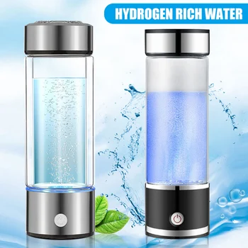 

Hydrogen-Rich Water Ionizer Maker Cup Generator Glass Bottle Mug USB Charging