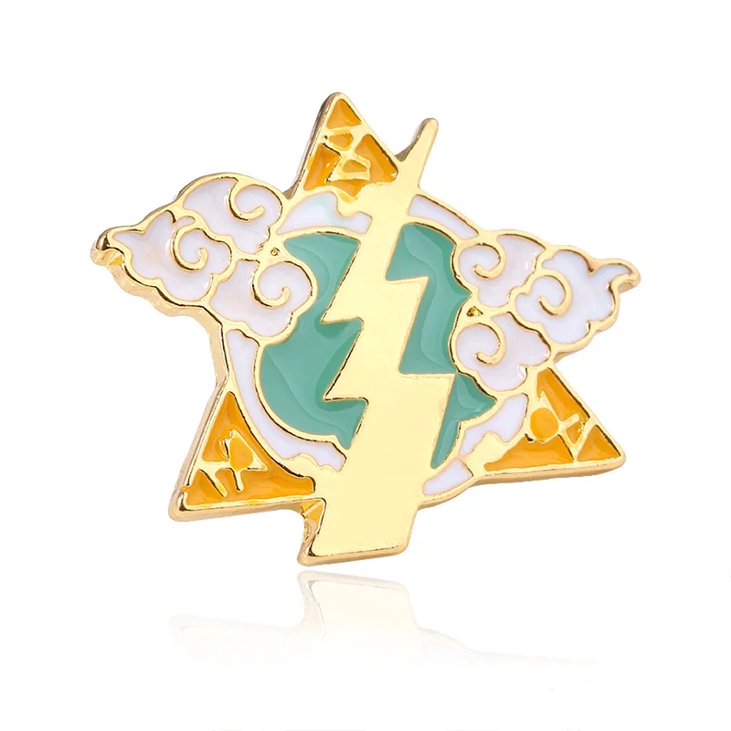 brooch Аниме демон убийца Kimetsu no Yaiba Tanjirou маска брелок Makomo цветочный узор лиса маска брелок для женщин мужчин косплей ювелирные изделия - Цвет: brooch
