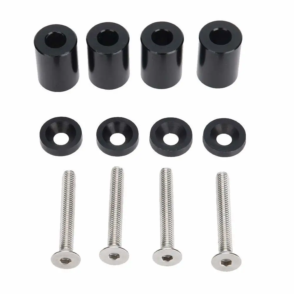 Hood Spacer Riser-Aluminum Alloy Engine Hood Ventilation Spacer Riser Kit For 6mm Turbo Motor