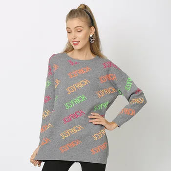 

turtleneck sweaters christmas women's grey letter flower sexy long sleeve ladies pullover knitwear 2019 autumn winter free ship