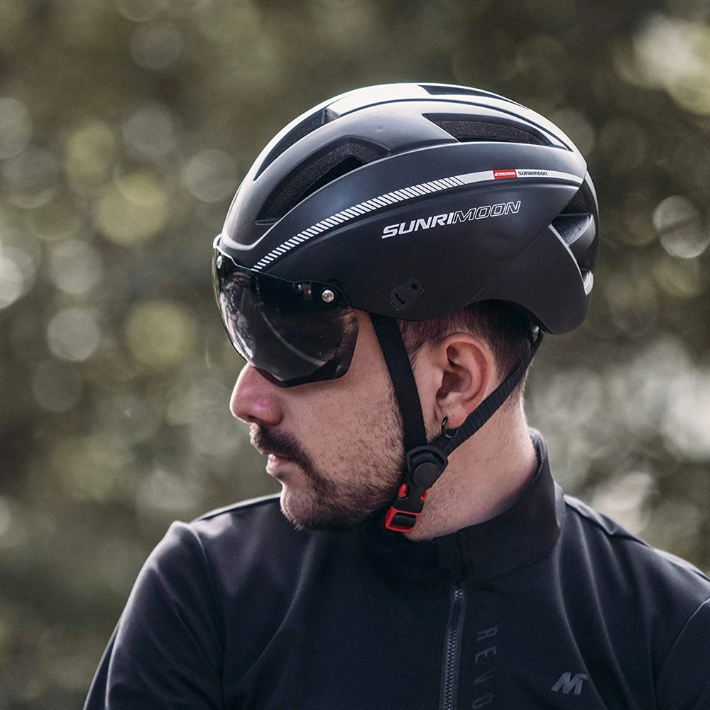 Bike Helmets Detachable Magnetic Visor 