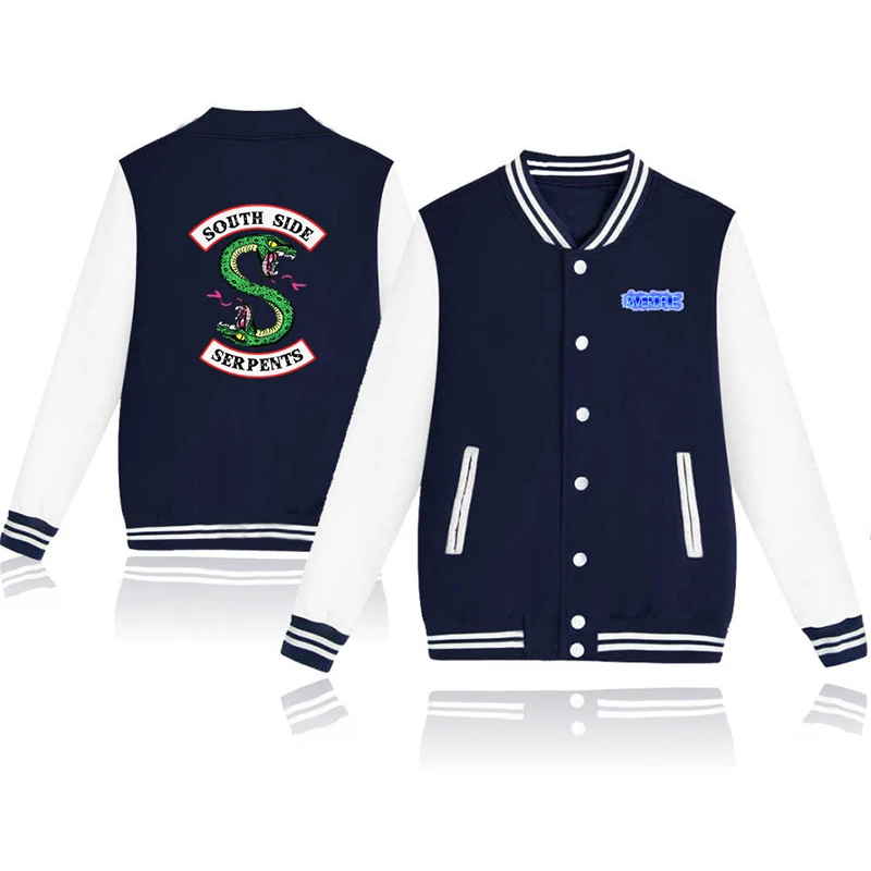 jacket 9 American TV South Side Serpents Riverdale Southside Women Fashion Jacket South Side Mens Female Fans Casual Baseball Jacket - Цвет: jacket 9