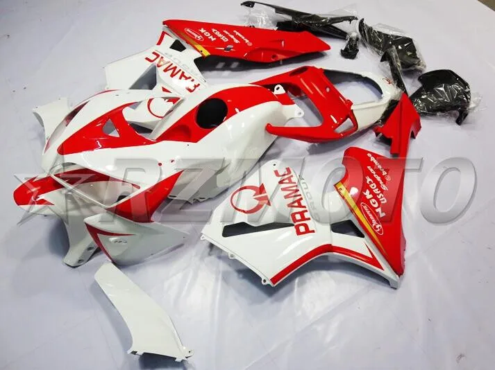 

(Injection mold) New ABS Motorcycle Full Fairing Kit 100% Fit For Honda CBR600RR 05 06 F5 2005 2006 Fairings red white color