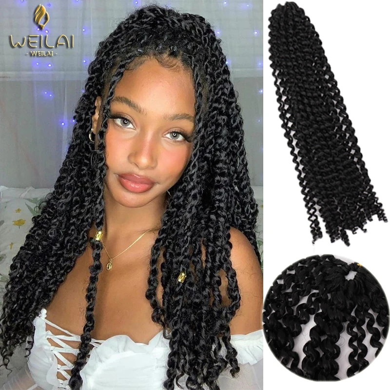

WEILAI Synthetic Crochet Jerry Curl Braid Braid Braid and Ombre Crochet Braid Hair Extension