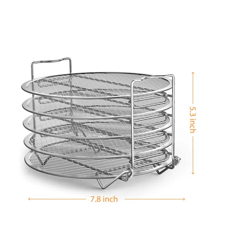 Air Fryer Rack for Ninja Foodi Grill XL FG551/IG601/IG651, Multi-Layer  Dehydrator Rack Air Fryer Accessories (Included Heat and Slip Resistant