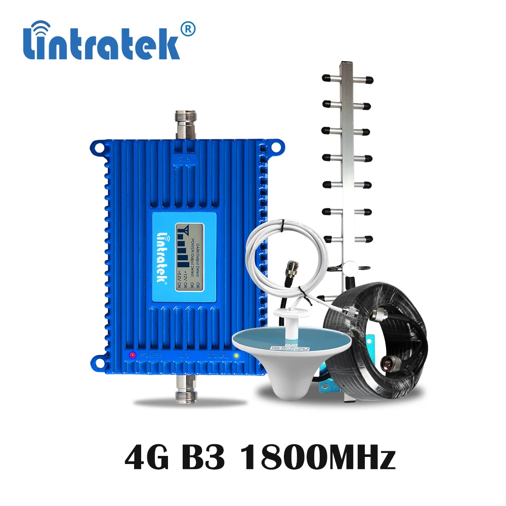  Lintratek 70dB High Gain 4G LTE B3 FDD 1800MHz Cellphone Signal Booster 4G Internet Cellular Amplif