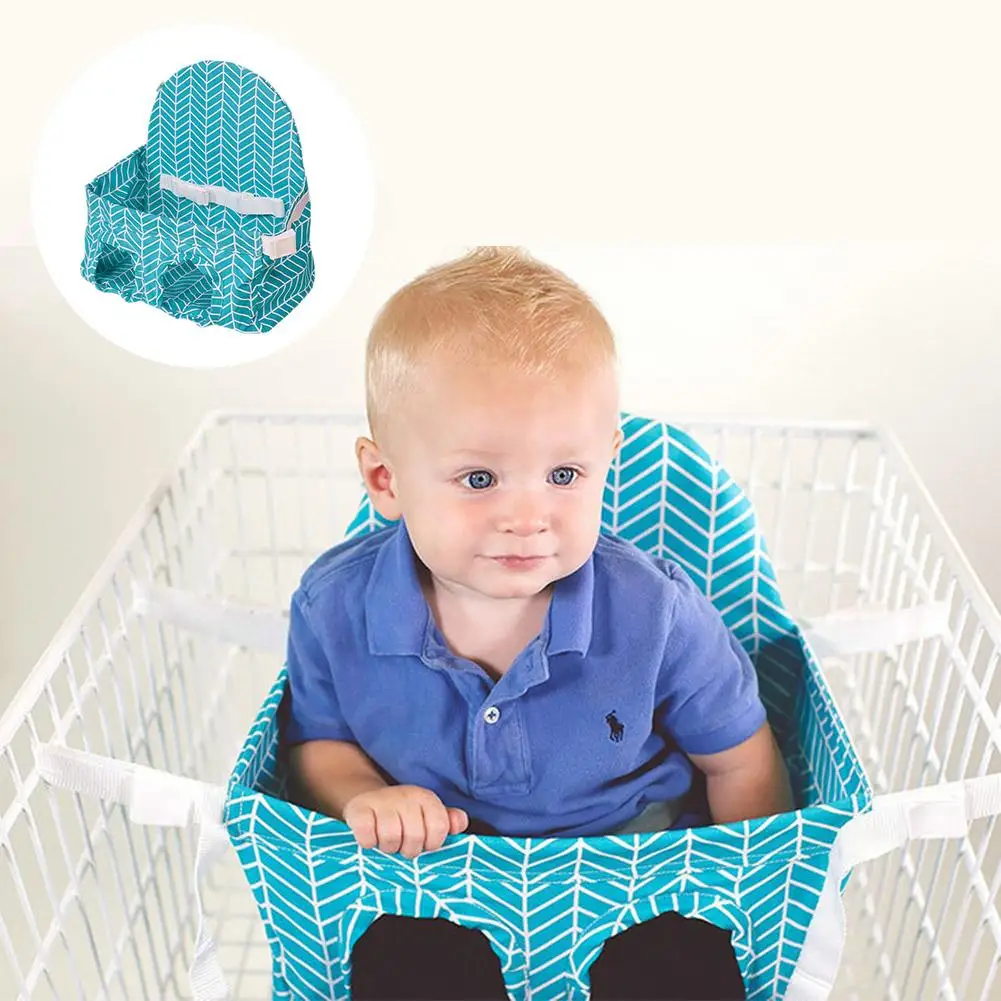 Multifunctional baby child folding supermarket shopping cart seat baby shopping cart protective cover child safety seat