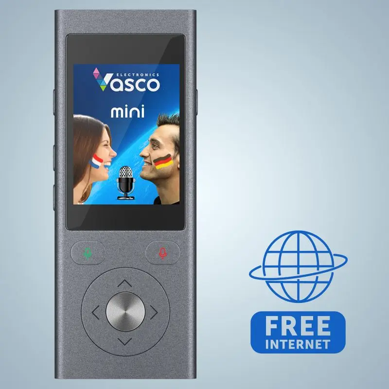 Оригинальный VASCO MINI2 голосовой переводчик встроенный sim карта Wifi бесплатный интернет портативный двухсторонний 50 многоязычный голосовой переводчик|Электронные переводчики| | АлиЭкспресс