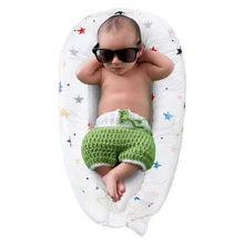 LOOZYKIT детская бионическая кровать, многофункциональная дорожная кроватка для сна, хлопковый матрас для новорожденных, детское гнездо, обновленная детская кровать-гнездо