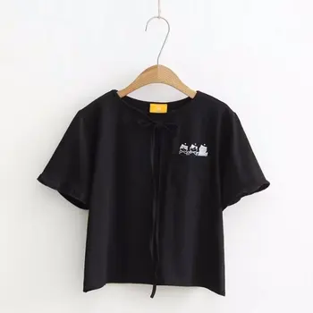 

T-shirt students shirt round neck summer tops for women 2020