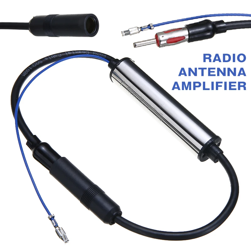 overzee voor het geval dat baan 12V Auto Antenne Antenne Radio Am Fm Inline Signaalversterker Amp Booster  Draad Voor Alle 12V 24V Din Din Radio Auto Radio Applicat|TV-antenne| -  AliExpress