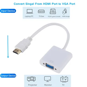 Image 2 - 1080P HDMI Compatible to VGA Adapter Digital to Analog Converter Cable For Xbox PS4 PC Laptop TV Box to Projector Displayer HDTV