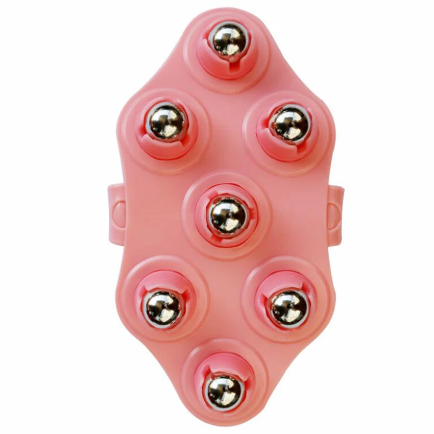 

Массажная щетка с 7 роликами, массажер для всего тела с эфирным маслом, магнитная Массажная щетка для шеи, спины, плеч, ног