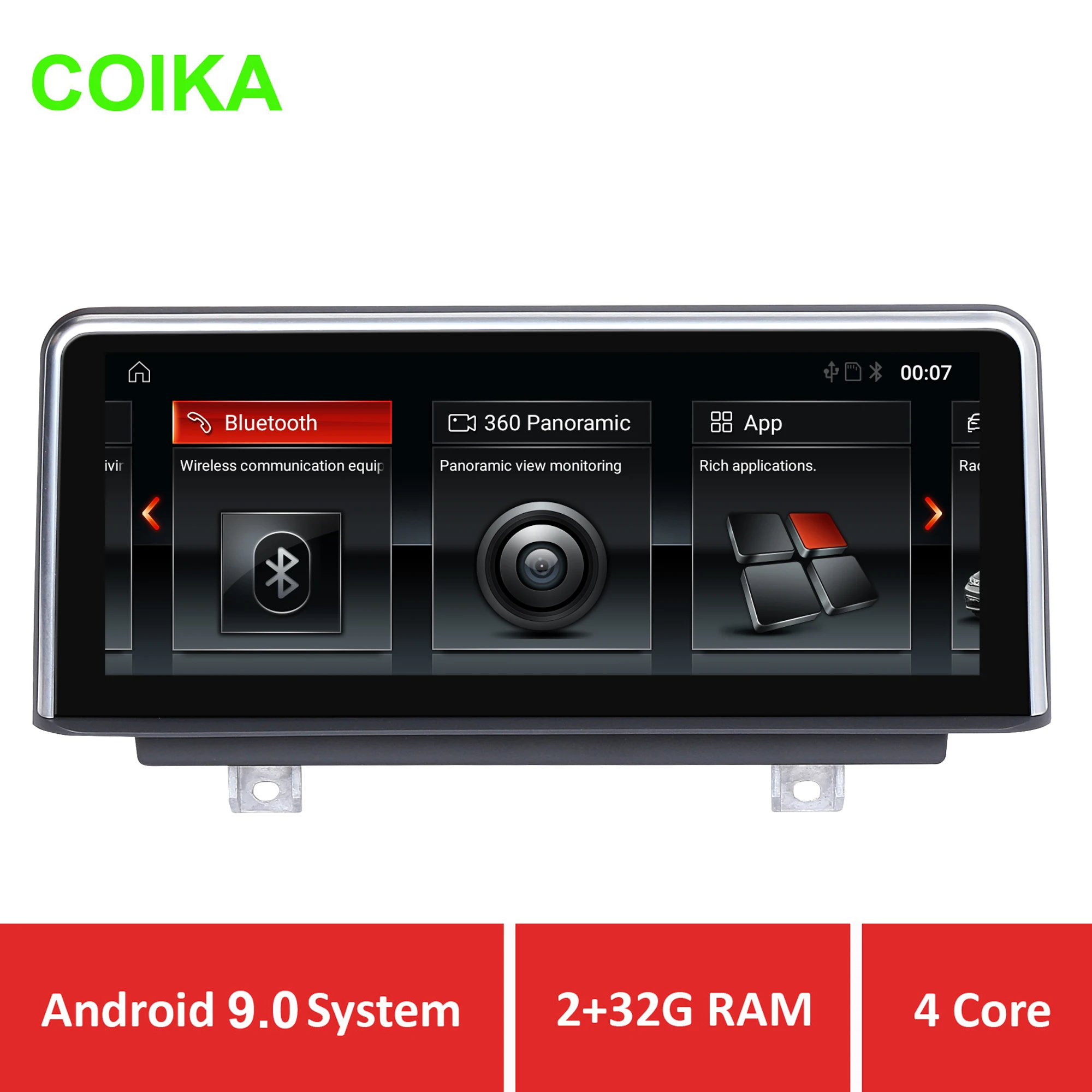COIKA 8 &quotAndroid 9 0 Система Автомобильный сенсорный экран стерео для BMW 1 Seires F20 F21 2017 2018