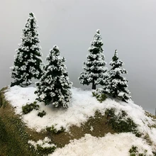 

1:87 HO Scale Cedar Model Pine Trees Cedar Landscape Miniature Train Railway Layout Dioramas Diy Window Christmas Day Decoration