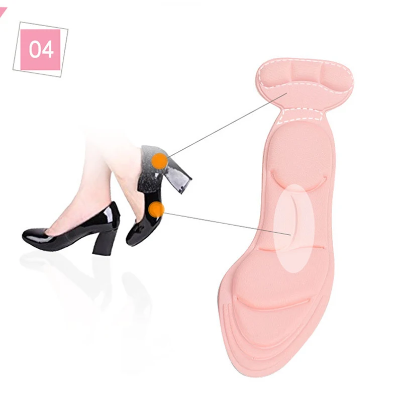 

1 Pair Insole Pad Inserts Heel Post Back Breathable Anti-slip for High Heel Shoe TH36