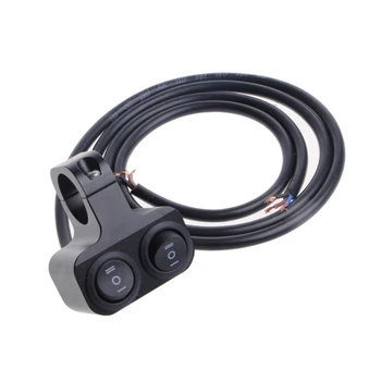 

Dual 22mm Motorcycle Handlebar High Low Beam Headlight Spot Light On Off Switch H4GC