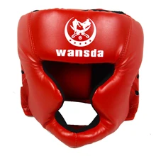 Фитнес-оборудование закрытого типа боевое искусство соревнование искусственная кожа голова Защитное приспособление для тхэквондо практичный боксерский шлем протектор каратэ
