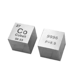 Горячая 10X10X10 мм проволочный кобальтовый куб, промежуточная Таблица элементов куб (Co≥99. 96%) для самостоятельного исследования школьного