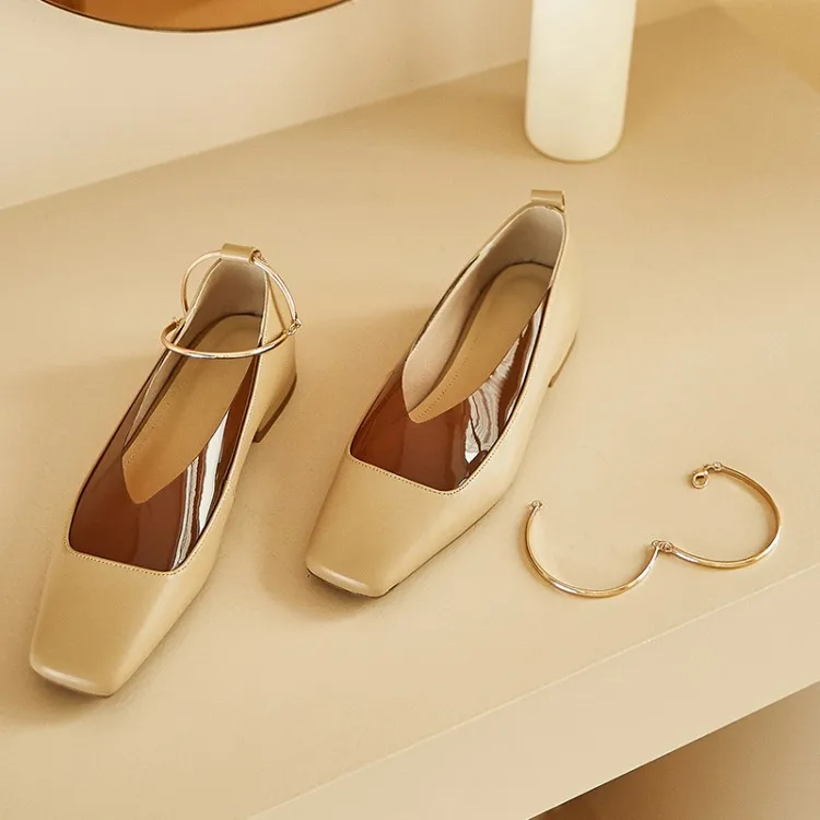 

2020 Spring And Autumn New Style Fashion Women's Genuine Leather Foot huan liang inside And Pure Leather Rubber Sole Fashion Sho