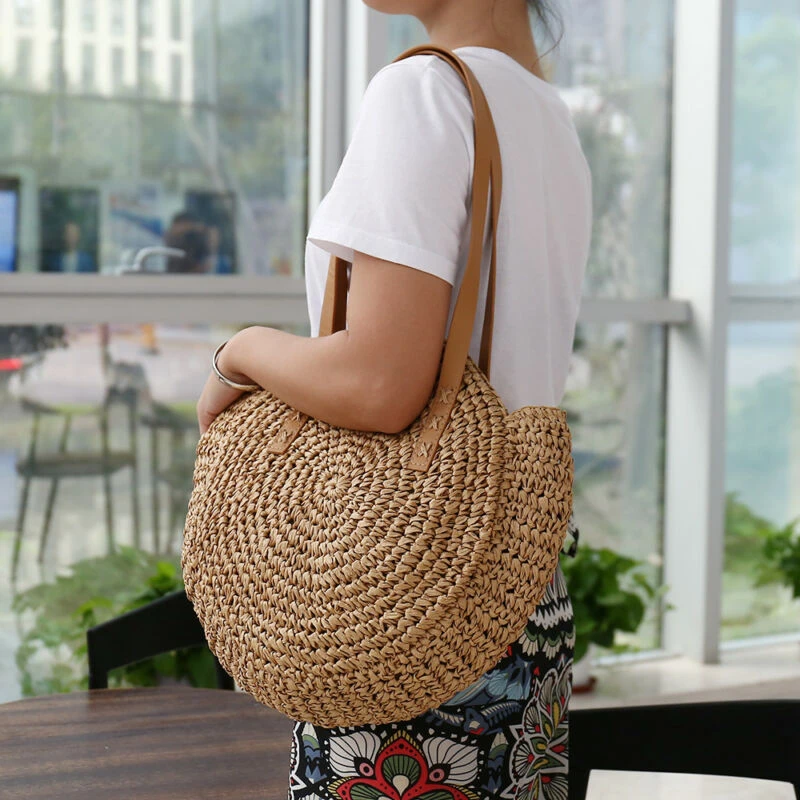 boho woven bag