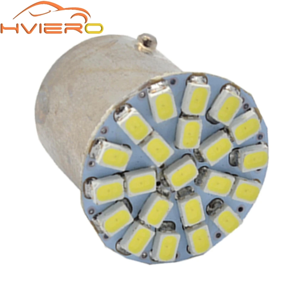 

1Pcs 1157 BAY15D 1206 3020 22SMD White LED Brake Turn Light Auto mobile Wedge Lamp Tail Bulb Super Bright DC 12V Car