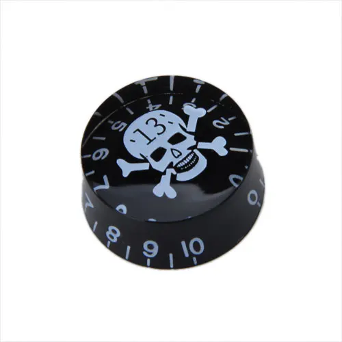 Speed Control Knob Skull Crossbone Pattern +number scale for  Guitars