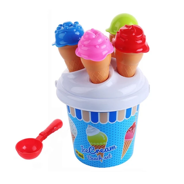 Beach Toys Set Ice Cream and Cake Series sand Mould Set，11 Piece toys  Set 2