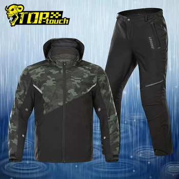 

LYSCHY Motorcycle Jacket+Pants suit Waterproof Moto Jacket Winter Men Motorbike Riding Motorcycle Protective Gear Armor Clothing