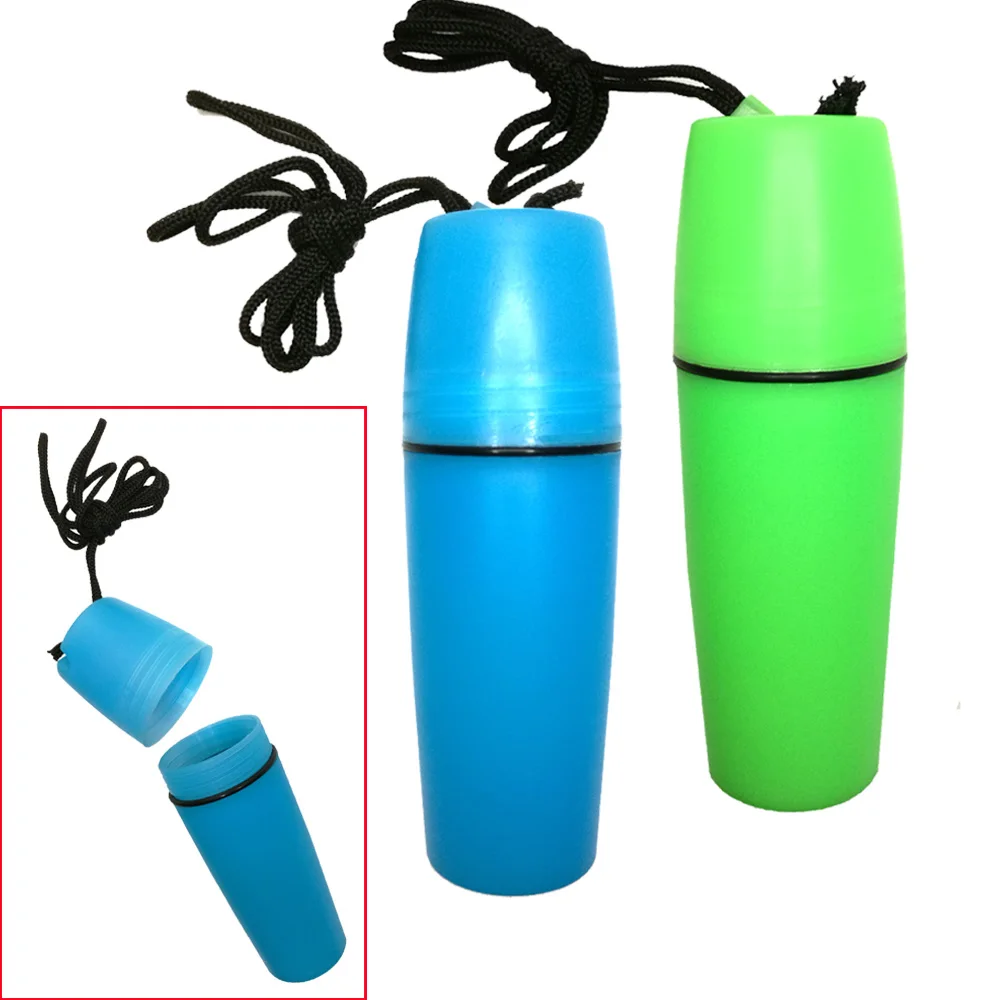 Waterproof Dry Canister Container Bottle with Lanyard for Kayaking Swimming 