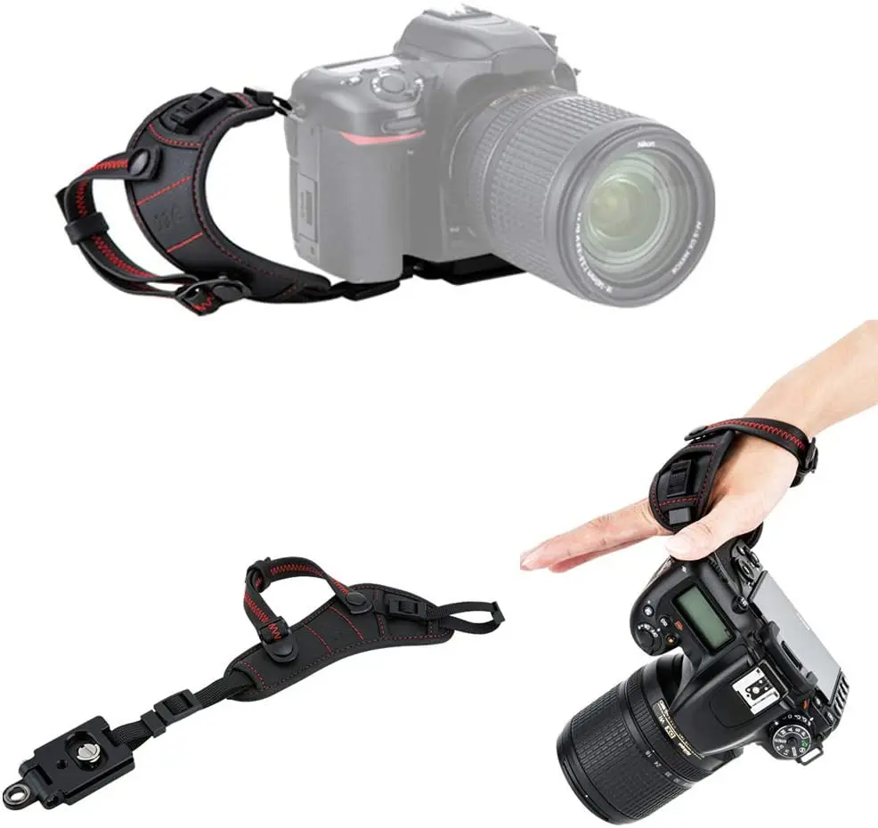 JJC Camera Hand Grip Strap for Nikon D7500 D5600 D3500 D5500 D5300 D5200 D5100 D3400 D3300 D3200 D7200 D7100 D7000 Coolpix P1000 A900 B700 B500 P7800 P900 P610 P600 P530 P520 L840 L830 L820 L810 L320
