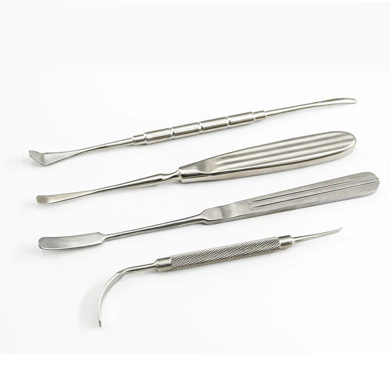 Instrumentos para pelar la nariz y los ojos, herramienta Pelacables con ángulo Mandibular, rascador de doble cabeza, rinoplastia