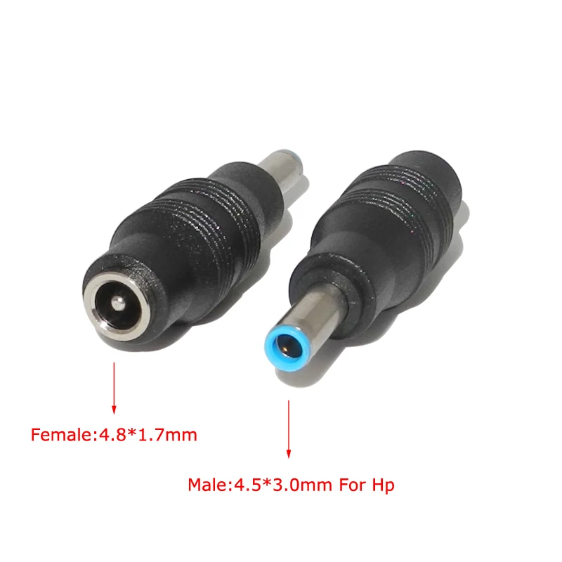 

4.8*1.7 mm Female to 4.5*3.0 mm Male DC Connector for HP Compaq Laptop Adapter 4.5*3.0mm Power Jack