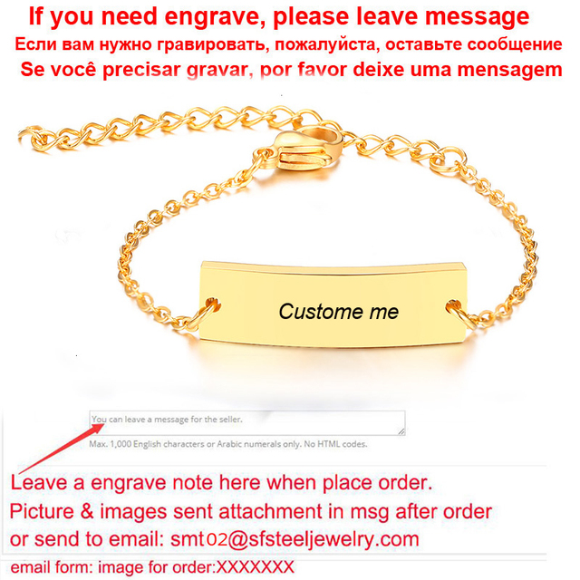 Baby Name Bracelet Figaro Chain Smooth Bangle Link Gold Tone No Fade Safty Jewelry 12cm to 15cm