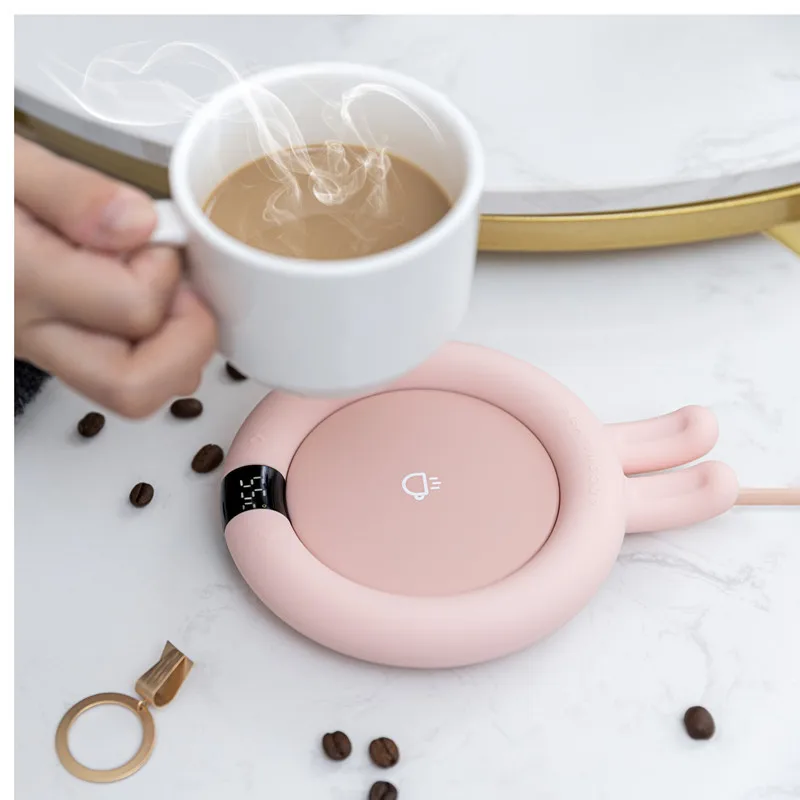 Mug Warmer USB Cup Warmer Coffee Heater Portable Smart Thermostatic Hot  Plate Milk Tea Water Heating Pad Heater 3 Gear Heating