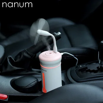 

3 in 1 Aroma Essential Oil Diffuser Ultrasonic X2 Cup Humidifier Air Purifier LED Night Light USB Fan Car air freshener for Off