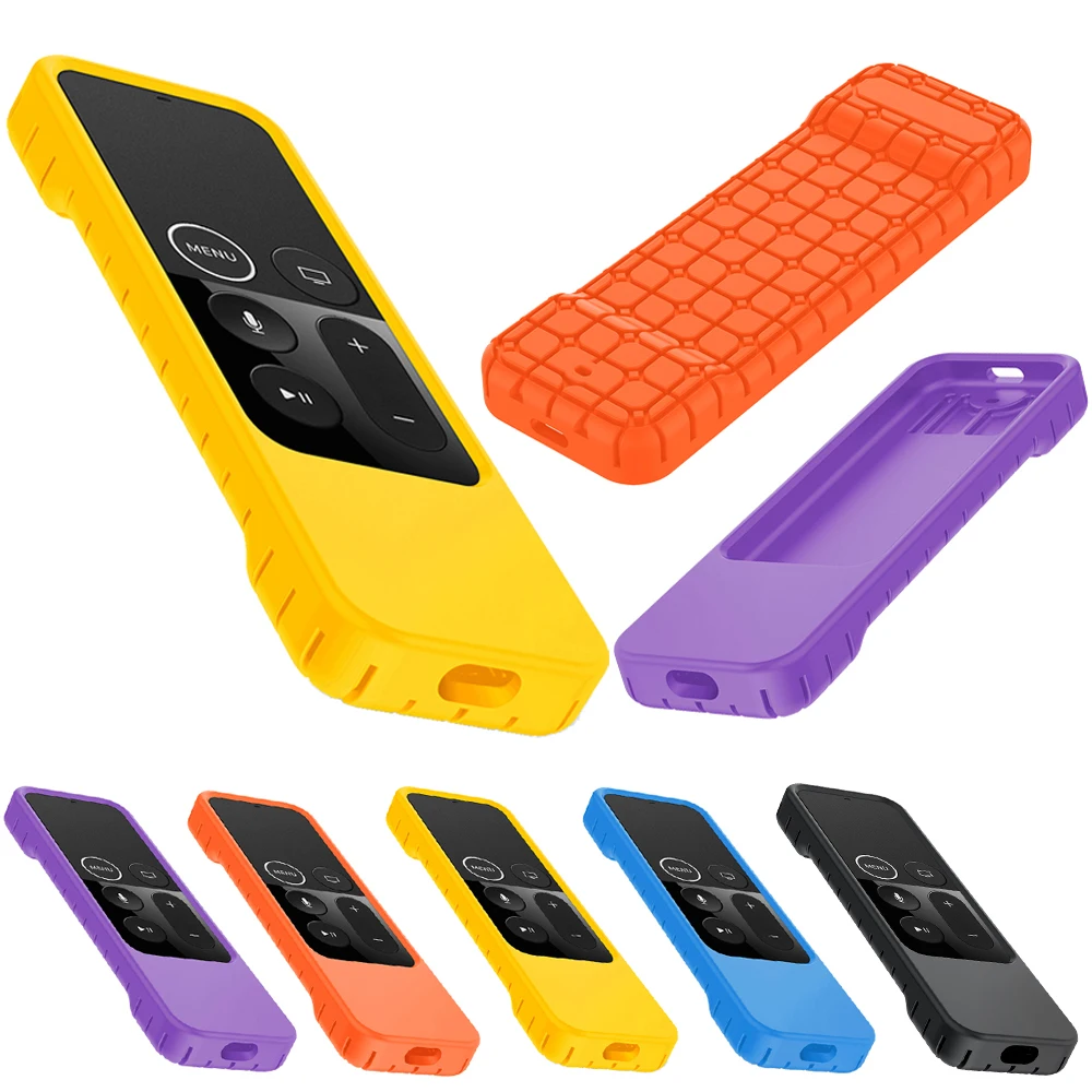 Shock Proof Silicone Protective Case Waterproof Dustproof Cover Lightweight Anti Slip Rectangle For Apple TV4 4K Remote Control |