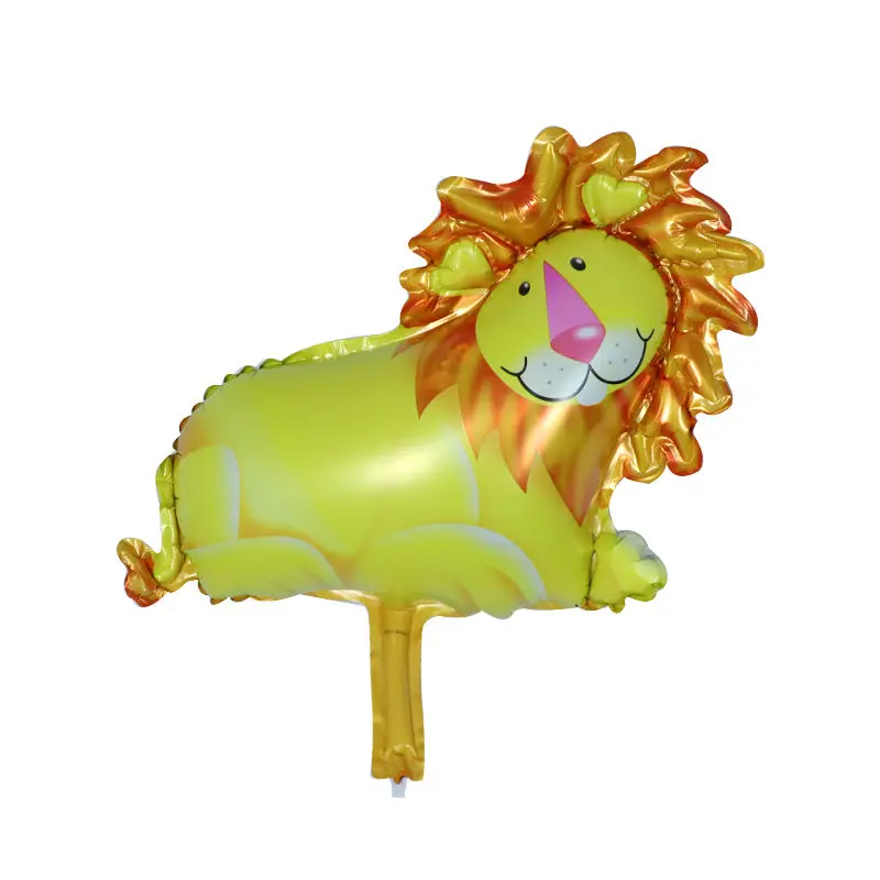 lion Мини лесные воздушные шары из фольги в виде животного День рождения украшения Дети океан рыбные шары надувные игрушки детский душ животные шарики для вечеринки - Цвет: lion