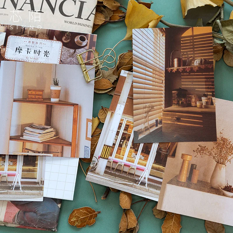 

50 Sheets Retro INS Style Vinage Sticker Travel Scenery Cats Decoration Diary Scrapbooking Label Sticker Stationaries Sticke