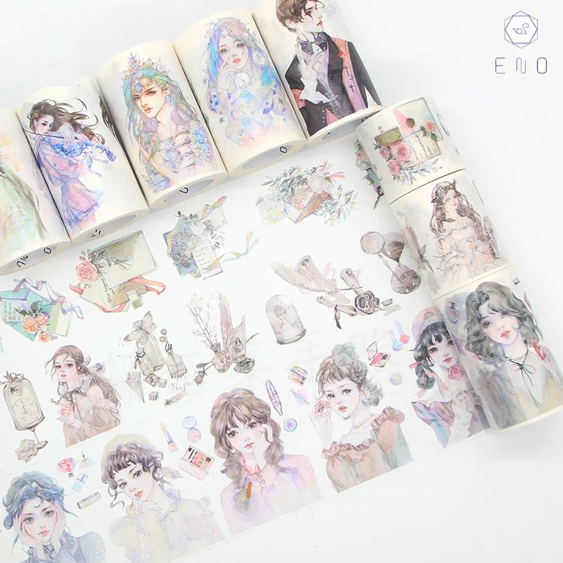 5 M/Rotolo Eno Pet Tape Fashion Girls Adesivo Decorativo Giapponese Carta Per Mascheratura Fai Da Te Washi Tape Label Stickers Diary Gifts