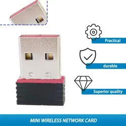 Mini carte réseau sans fil pour ordinateur, adaptateur USB, antenne WiFi, récepteur double bande 