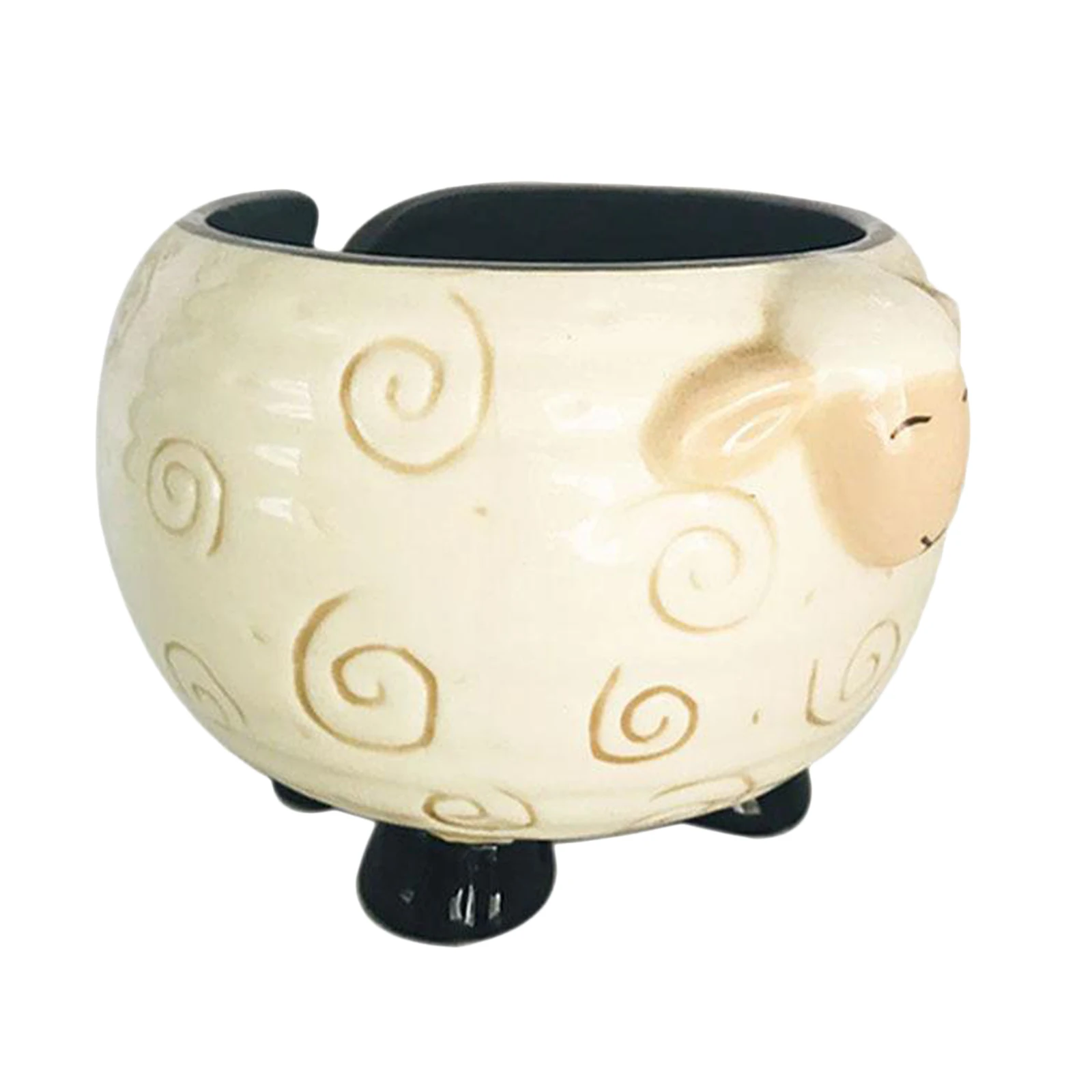 Yarn Storage Bowl Knitting Crochet Organizer Winder Yarn Lovers Gift Ceramic