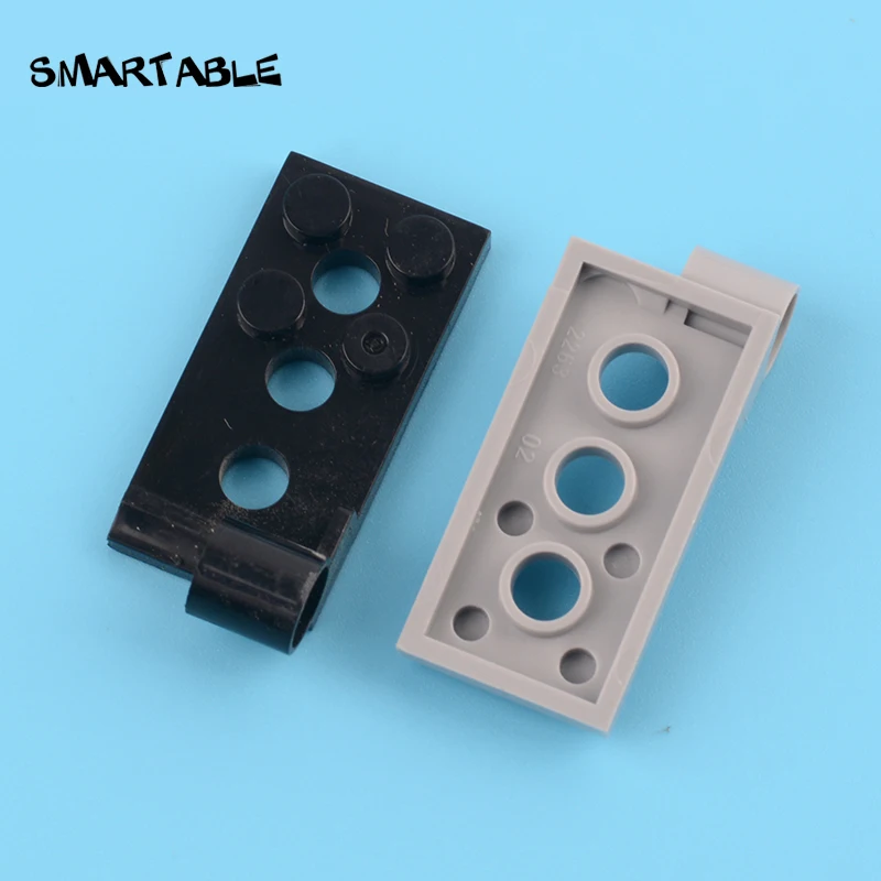 

Smartable Hinge Plate Bottom 2x4 with 4 Studs and 3 Pin Holes Building Blocks MOC Parts Toy For Kids Compatible 98285 20pcs/Lot