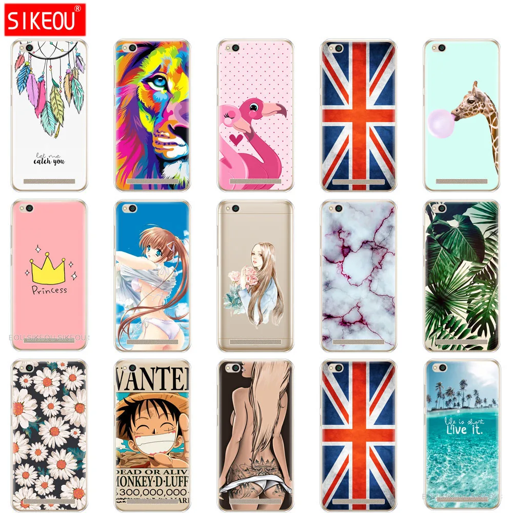 Мягкий силиконовый чехол из ТПУ для Xiaomi Redmi 5A телефона 5 0 дюйма Hongmi с рисунком 5a