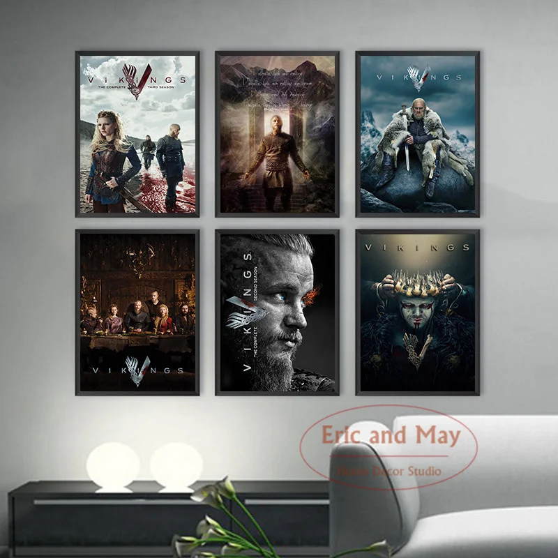 Classic Tv Series Show Viking Poster And Print Canvas Painting Art Wall Pictures New Vintage Style Living Room Decoration Quadro | Дом и сад